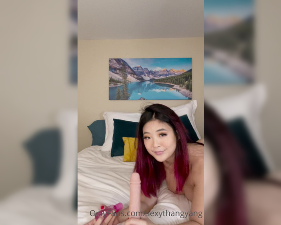 Kimberly Yang aka Sexythangyang OnlyFans - Gotta prep before I fuck myself
