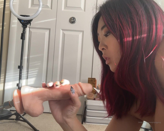 Kimberly Yang aka Sexythangyang OnlyFans - Fuck my mouth… again