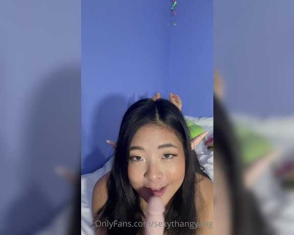 Kimberly Yang aka Sexythangyang OnlyFans - Imagine if you were behind the camera and that was your cock being sucked