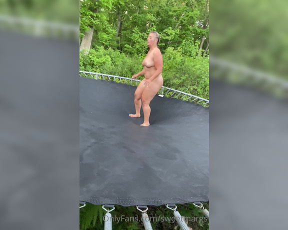 Sweet Margs aka Sweetmargs OnlyFans - Trampoline in the forest