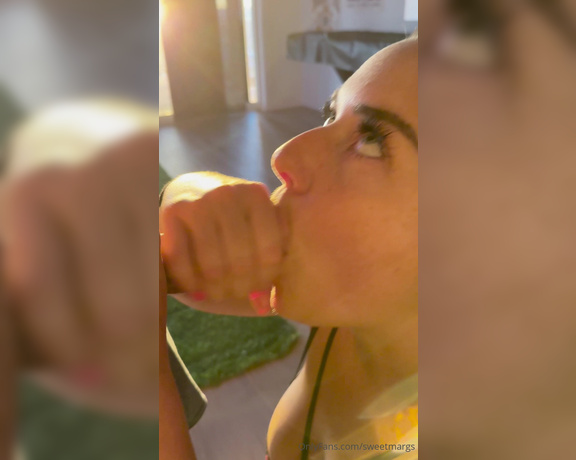 Sweet Margs aka Sweetmargs OnlyFans - Here’s a cute little video that I didn’t even know he he was taking lol just saw his hard cock and