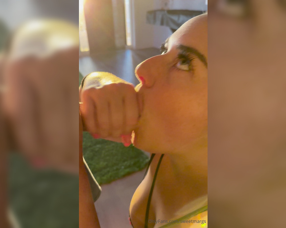 Sweet Margs aka Sweetmargs OnlyFans - Here’s a cute little video that I didn’t even know he he was taking lol just saw his hard cock and