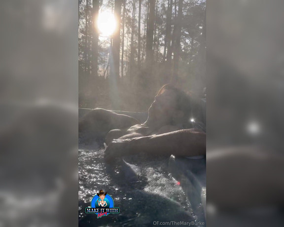 TheMaryBurke aka Themaryburke OnlyFans - Sunrise Hot Tub OF Edition