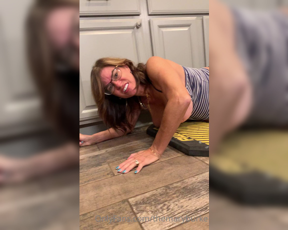 TheMaryBurke aka Themaryburke OnlyFans - Phone find Working on the dishwasher kick plate