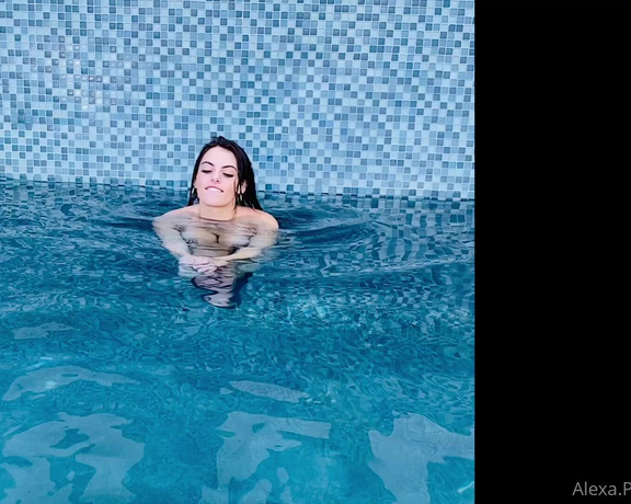 AlexaPearl aka Alexapearl OnlyFans - Went for my morning swim, needless to say my favorite type of swimming involves no tops thought you