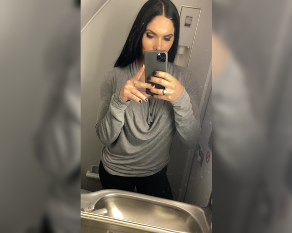 Aspen Rae aka Aspenrae OnlyFans - Another day another airplane bathroom