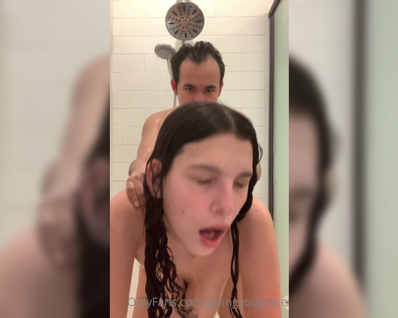 Grace aka Givingyougrace OnlyFans - Wouldn’t be a proper shower if I didn’t have a cock inside me at some point