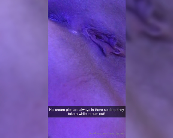 Melissa aka Sexyhippies OnlyFans - His creampies are so deep and my pussy swallows them up so well that they sometimes take hours to