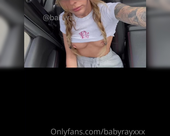 babyrayxxx aka Babyrayxxx OnlyFans - Riding around topless