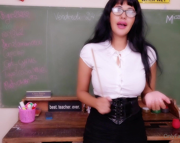 Cleo Patra aka Livecleo OnlyFans - After Class Detetion #3  Lord Using new clip sucker gift by Lord How long did it take you to not
