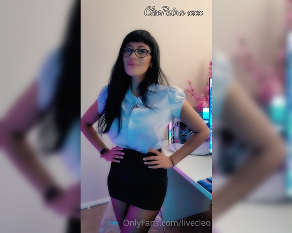 Cleo Patra aka Livecleo OnlyFans - After Class Detention #25 Oscar Bad Dragon tongue  Squirting all over No Hands