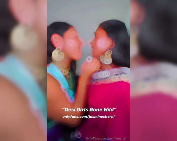 Jasmine Sherni aka Jasminesherni OnlyFans - Desi Girls Gone WILD! Cum watch as me and @slayhil have our FIRST taste of another Desi Girl! DM