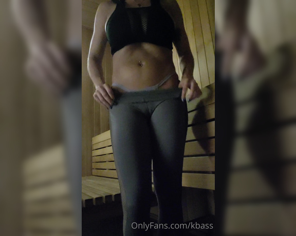 kbass2.0 aka Kbass OnlyFans - When I was at the gym today I wanted to finish up in the sauna Since I was the only one in there,
