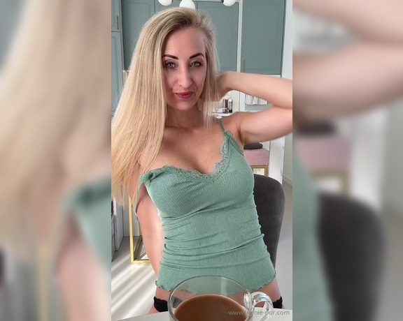 LeoniePur aka Leoniepur OnlyFans - How about I serve you my big tits with your morning coffee today