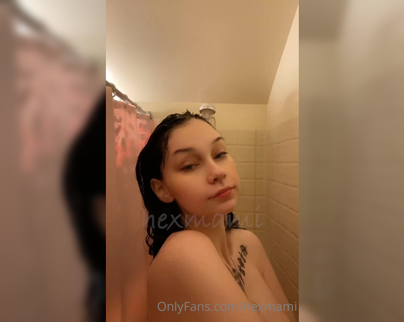 vngel aka Hexmami OnlyFans - Bouncy shower tits for u daddy