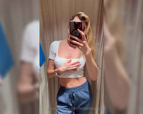 Eva Lex aka Hotwifespain OnlyFans - What do you think about this top The nipples are very visible, especially if Im horny It’s too muc