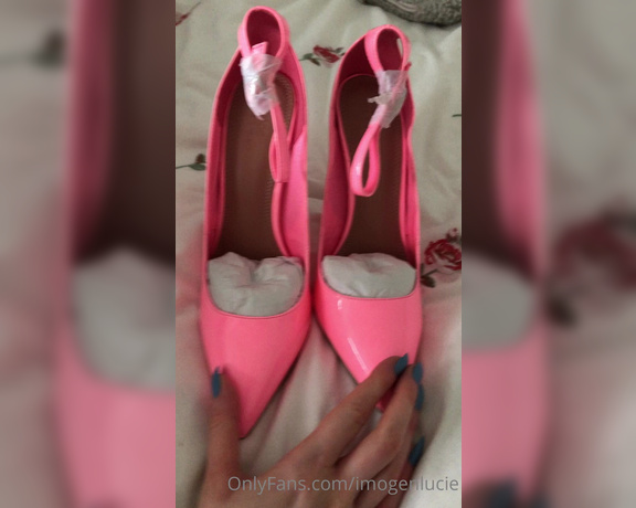 Imogen Lucie aka Imogenlucie OnlyFans - I think you can guess from these shoes that the theme of tomorrow’s Valentines shoot is PINK