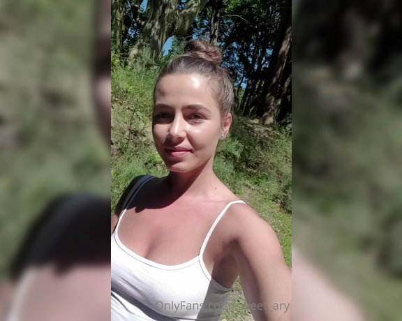 Aryana aka Sweet_ary OnlyFans - Trying to be SNEAKY  no make up enjoying the nature