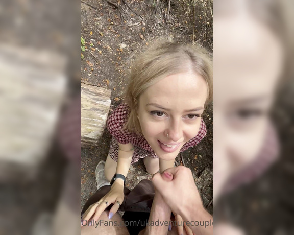 UK Adventure Couple aka Ukadventurecouple OnlyFans - POV you come across me on your hike and take me down a path so my boyfriend can’t see