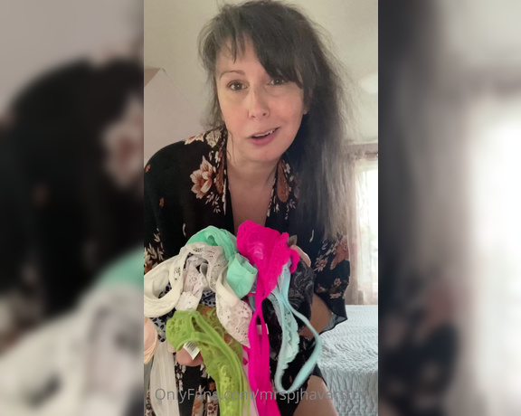 mrspjhaverstock aka Mrspjhaverstock OnlyFans - Silly Sunday panty try on! Let me know your favorites…