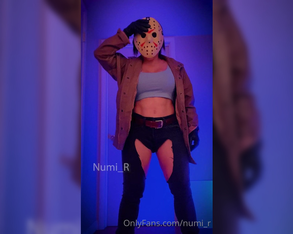 Numi R aka Numi_r OnlyFans - If I was chasing you, would you keep running More of the Jason look from Friday the 13th!