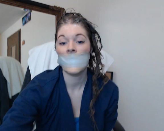 Harleyheartstop Medical Tape Gag Shower Breathplay