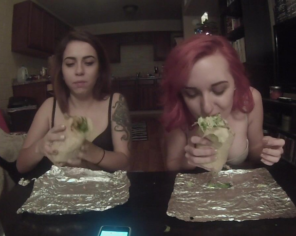 Harpermadi Burrito Eating Contest Girl Girl