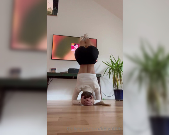 Kaitlyn aka K8lyn096 OnlyFans - Getting back into it again would you be down to do yoga with me teach me some moves maybe