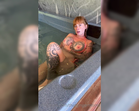 Morgan aka Thatgingermomo OnlyFans - Do you wanna fill me in the hot tub I could not edit out the underwater queef I was dying