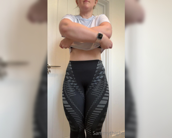 Sammy Thighs aka Sammythighs OnlyFans - Thought you’d like to see me undress after the gym earlier