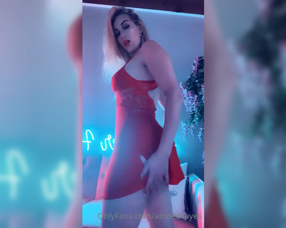 AMBER aka Amberhayes OnlyFans - This red dress video is coming tomorrow