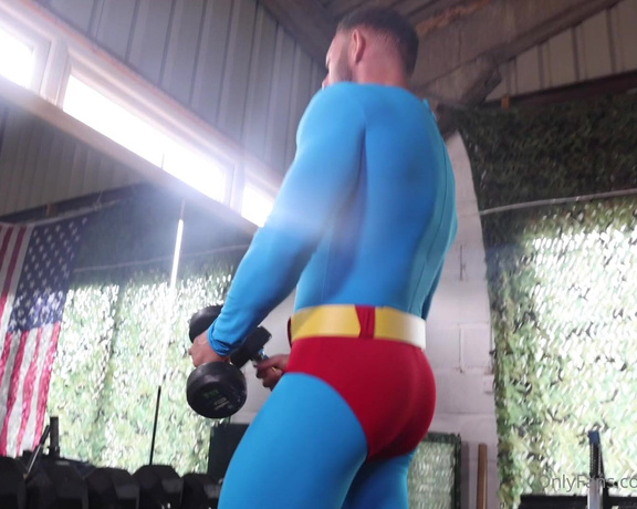 Pump Action aka Pumpaction OnlyFans - Superman and Spiderman working out and getting a little touchy feely @dcrbne and @stripperjay