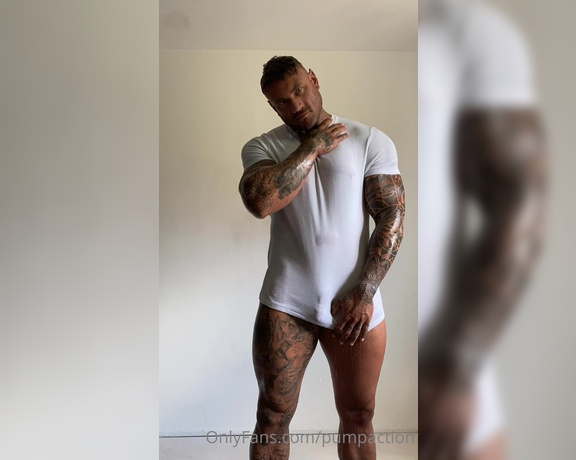 Pump Action aka Pumpaction OnlyFans - Wet T shirt behind the scenes of @iamthomaspowell