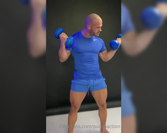 Pump Action aka Pumpaction OnlyFans - PT @max alpha in tight blue clothing