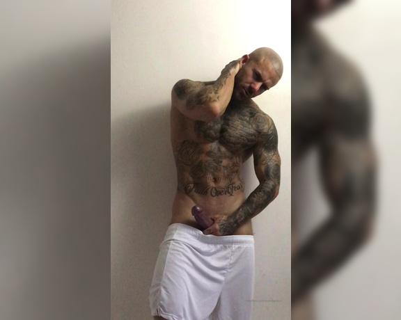 Pump Action aka Pumpaction OnlyFans - Dick swinging in shorts @inkedupashley