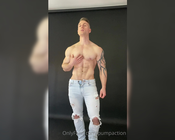 Pump Action aka Pumpaction OnlyFans - Behind the scenes footage shooting @aesthetic hypertrophy