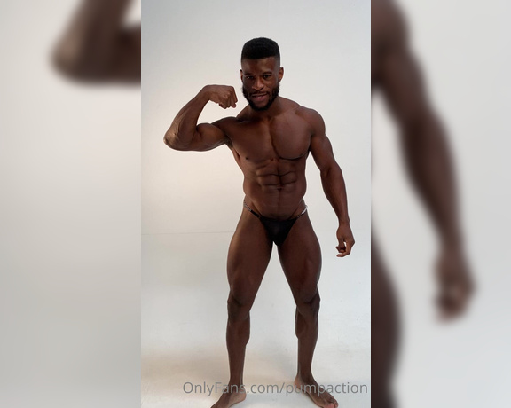 Pump Action aka Pumpaction OnlyFans - @danielshoneye posing in a thong