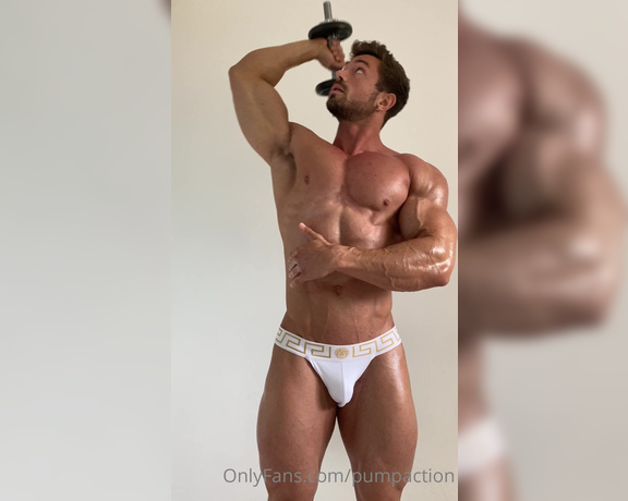 Pump Action aka Pumpaction OnlyFans - Behind the scenes @eddieboiii getting oiled up and pumped for our shoot