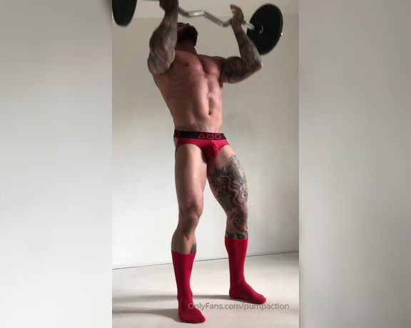 Pump Action aka Pumpaction OnlyFans - Pumping in a jock video of @fun tastic