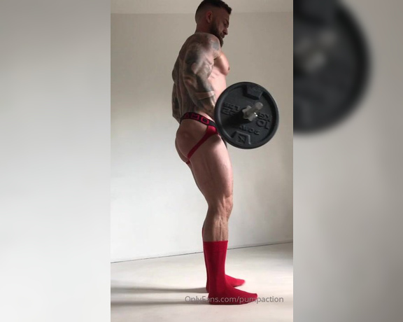 Pump Action aka Pumpaction OnlyFans - Pumping in a jock video of @fun tastic