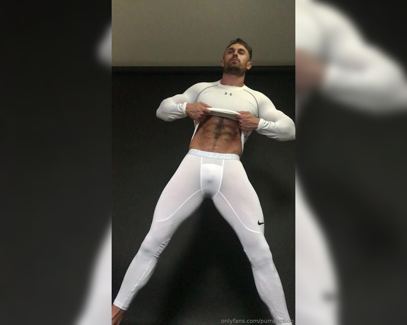 Pump Action aka Pumpaction OnlyFans - More behind the scenes with my shoot with @bendudman stripping out of white compression gear