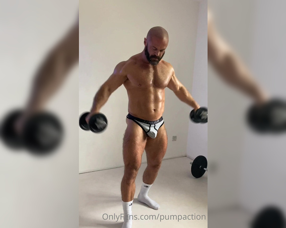 Pump Action aka Pumpaction OnlyFans - Shooting @max alpha in a thong
