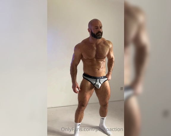Pump Action aka Pumpaction OnlyFans - Shooting @max alpha in a thong