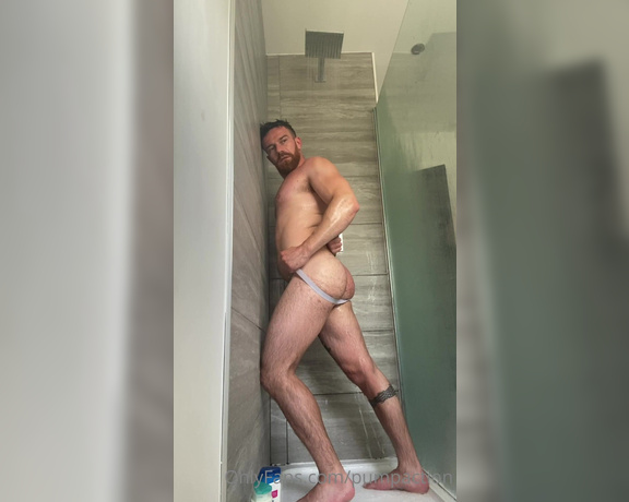 Pump Action aka Pumpaction OnlyFans - Shower footage with @realmatthewhunt