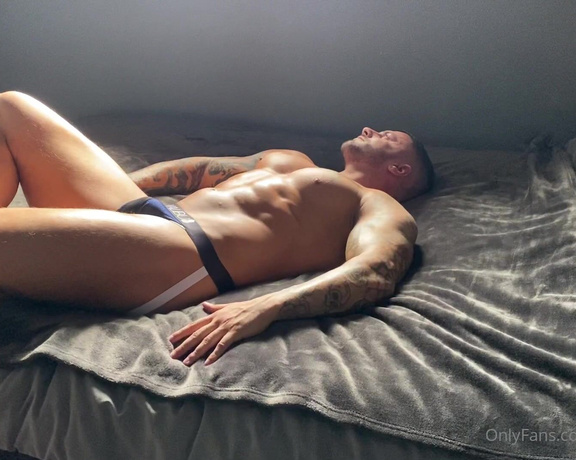 Pump Action aka Pumpaction OnlyFans - @shannon9869 posing in a jock on the bed