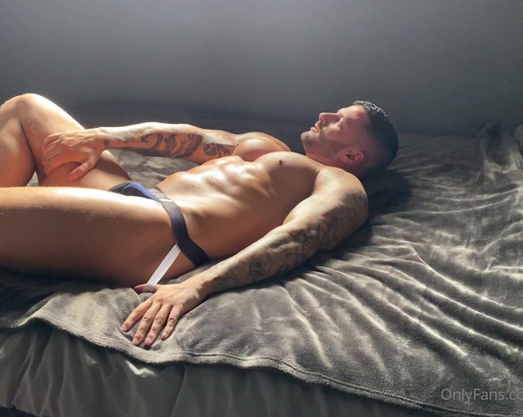 Pump Action aka Pumpaction OnlyFans - @shannon9869 posing in a jock on the bed