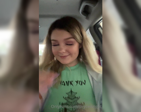 Maya Pryce aka Pryceisright OnlyFans - Since people liked the pics in my car from the other day, here’s a little video of me being a little