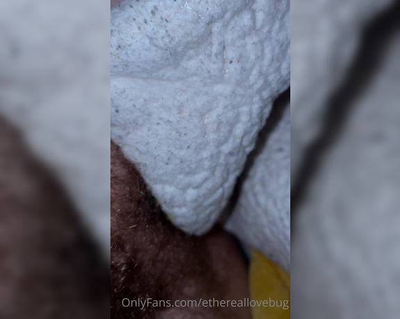 Ethereal Lovebug aka Ethereallovebug OnlyFans - Playing with my pussy with my post cum fingers Should I eat it next time