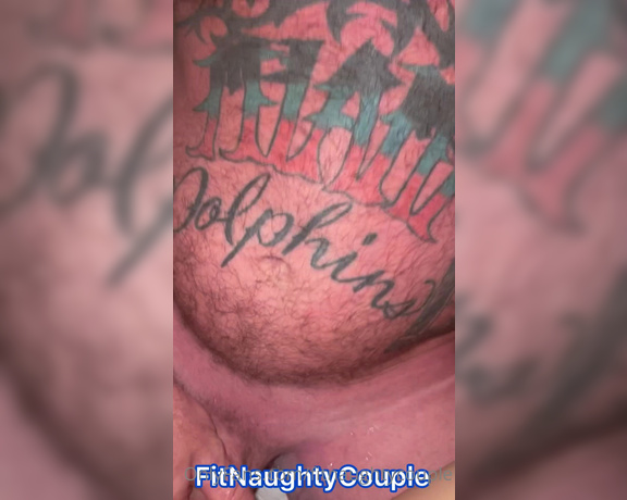 FitNaughtyCouple aka Fitnaughtycouple OnlyFans - Wifeys got a wetttt wetttt hairy pussy and hubby’s got a big fat load for her!! )