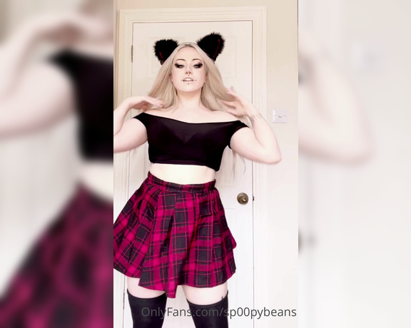Spoopybeans aka Sp00pybeans OnlyFans - Catgirl wants to tease you by showing you all the ways you could use her body are you fucking her